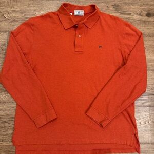 Southern Tide Long Sleeve Orange Polo Mens XL EUC